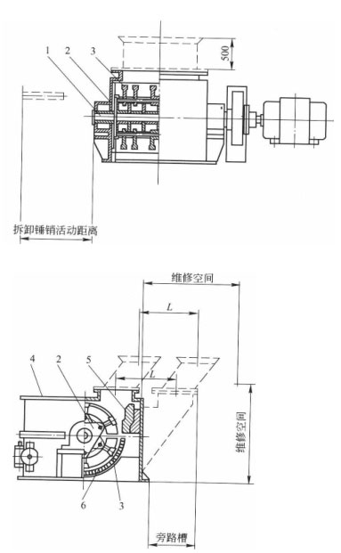 環(huán)錘式破碎機結(jié)構(gòu)