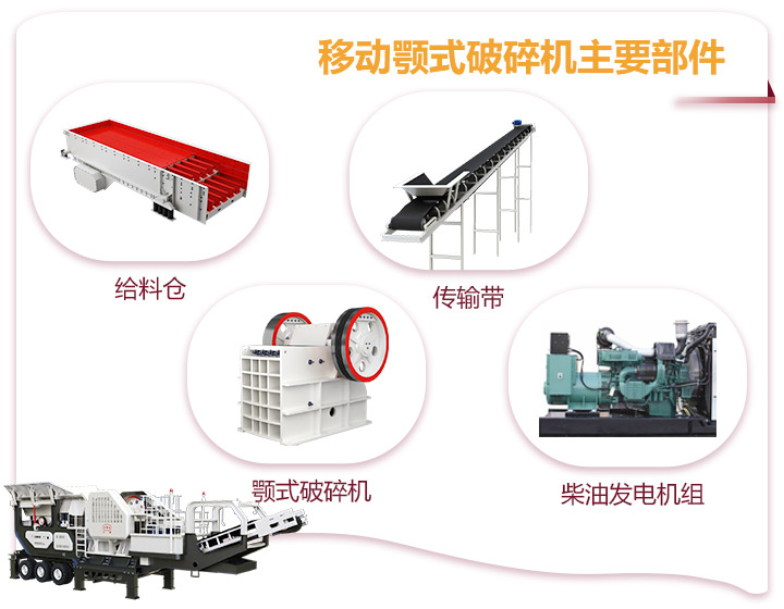 小型移動顎式破碎車一體式生產(chǎn)，占地面積小